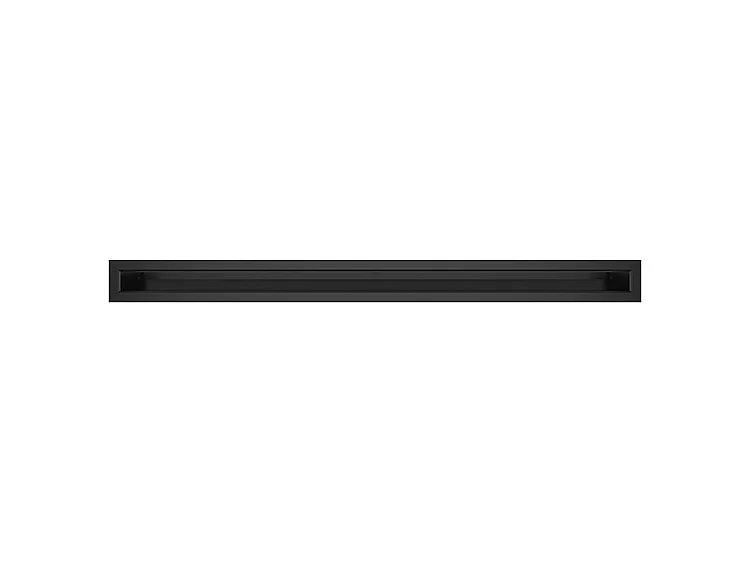 Zwart openhaardventilatierooster – Loft 60×800