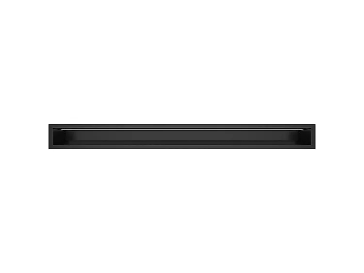 Zwart openhaardventilatierooster – Loft 90×1000