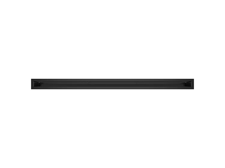Zwart openhaardventilatierooster – Loft 60×1000