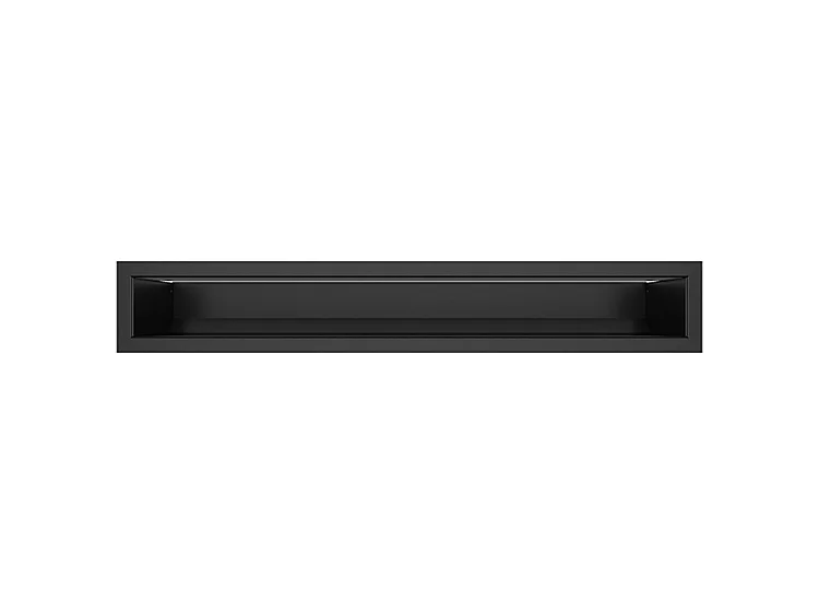 Zwart openhaardventilatierooster – Loft 90×600