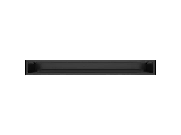 Zwart openhaardventilatierooster – Loft 90×800