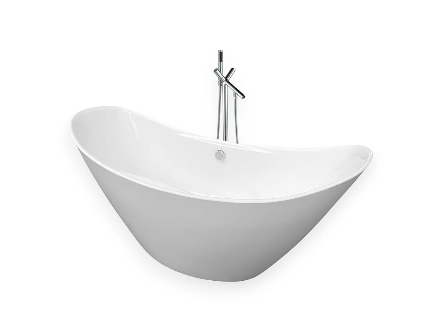 Vrijstaand bad 172 x 72 cm + mengkraan – Joy
