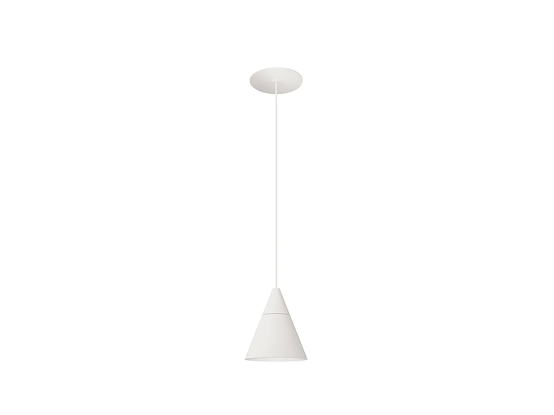 Zoe Suspension Recessed – 7W LED Conische Hanglamp, 38º, 3000K, Matwitte Afwerking, CRI>90, UGR<19 – Beneito & Faure