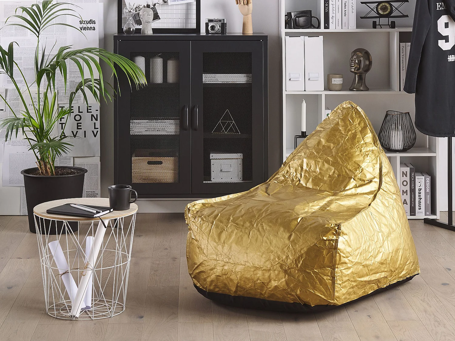Zitzak 200 L DROP 63 cm 75 cm Goud