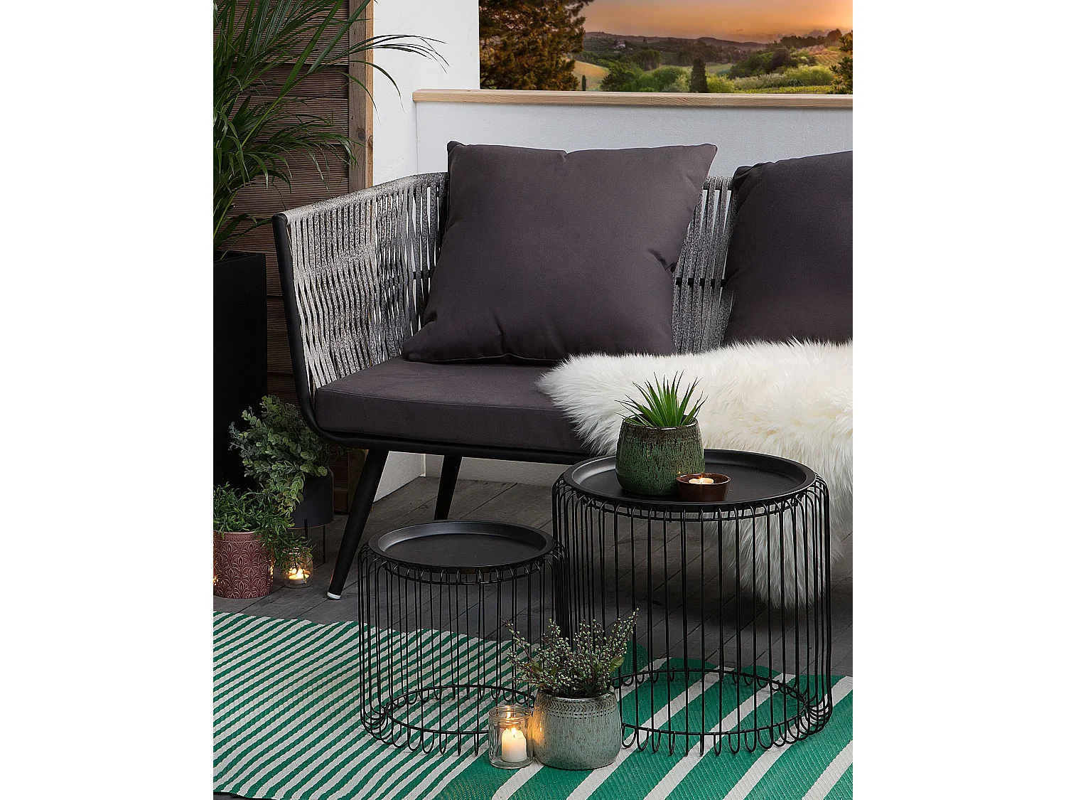 Tuintapijt HALDIA 90 x 180 cm Groen