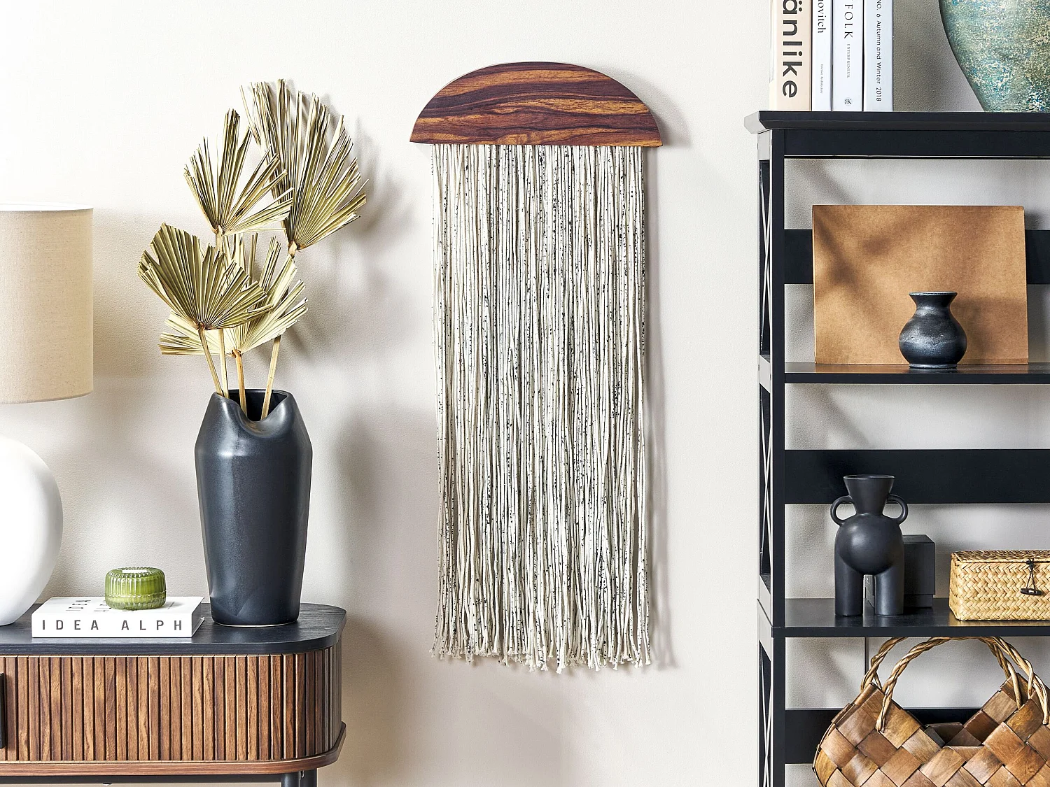 Wanddecoratie ZIKIRIA Hout 92 cm Donkerbruin