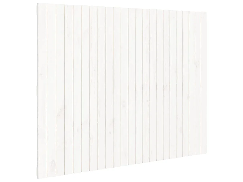 Wandhoofdbord 146,5x3x110 cm massief grenenhout wit