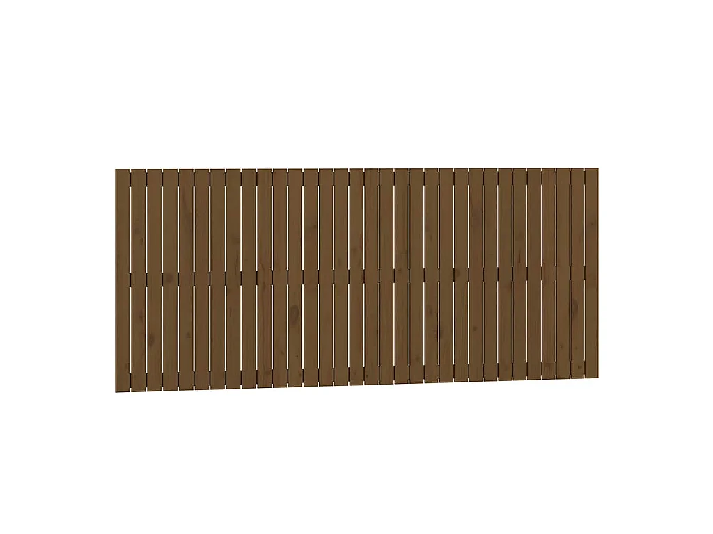 Wandhoofdbord 204x3x90 cm massief grenenhout honingbruin