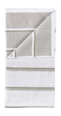 Zone Denmark Sauna Badlaken White / Soft Grey / Eucalyptus (70 x 140 cm)