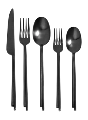 Serax Dune Cutlery Bestekset Black By Kelly Wearstler Gift Box 5-delig