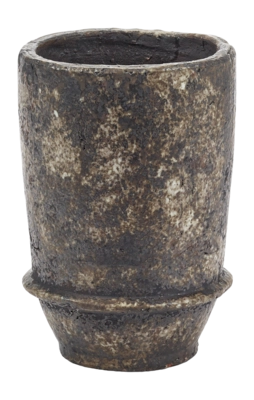 Serax Pottery by Kelly Wearstler Bloempot Dark Brown 02 S Dune (18 x 18 x 26 cm)