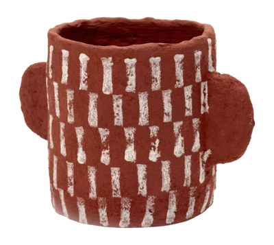 Serax Earth Interior By Marie Michielssen Bloempot Red M 20 x 14 x 14 cm