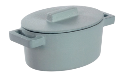 Sambonet Terra.Cotto Cast Iron Braadpan Ginger Ovaal 13 x 10 cm