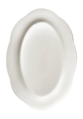 Serax Silhouette Diep Bord White High Oval L 30 cm