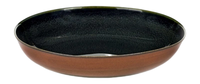 Serax Terres De Rêves Tableware By Anita Le Gr Diep Bord Dark Blue Rust S 17,5 cm