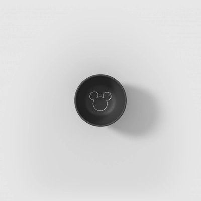 Villeroy & Boch Manufacture Rock Mickey Mouse Dipschaaltje Zwart 60ml (Set van 6)
