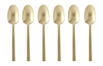 Sambonet Neutra Antique PVD Espressolepel Champagne Gift Pack (Set van 6)