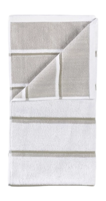 Zone Denmark Sauna Handdoek White / Soft Grey / Eucalyptus (50 x 100 cm)