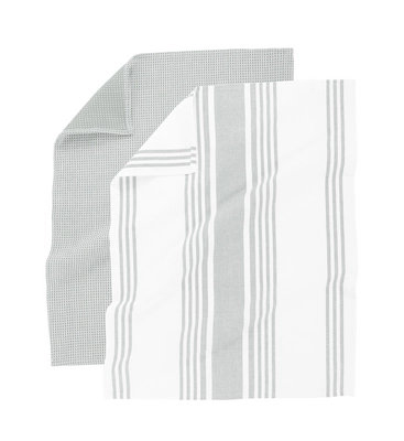 Tiseco Home Studio Combo Keukendoek Light Grey (Set van 4) - 50 x 70 cm