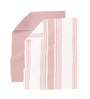 Tiseco Home Studio Combo Keukendoek Pink Set van 4 50 x 70 cm