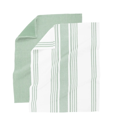 Tiseco Home Studio Combo Keukendoek Smoke Green (Set van 4) - 50 x 70 cm
