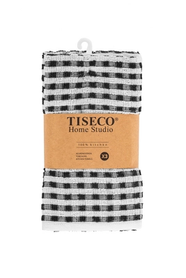 Tiseco Home Studio Oman Keukendoek Black Set van 3 50 x 70 cm