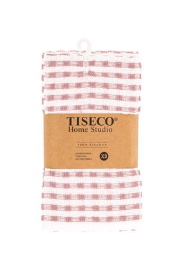 Tiseco Home Studio Oman Keukendoek Pink (Set van 3) - 50 x 70 cm