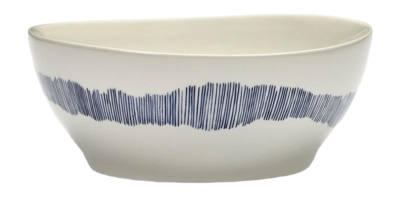 Serax Feast Tableware By Ottolenghi Kom White Blue L 18 cm
