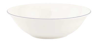 vtwonen Blue Lines Kom White-Blue Line Bowl 18 cm Set van 6