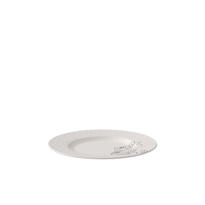 Villeroy & Boch Manufacture Rock Mickey Mouse Ontbijt-/ Dessertbord Blanc Ø21,7 cm Set van 6