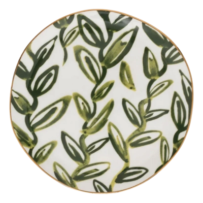 Urban Nature Culture Good Morning Ontbijtbord Multi Co / Gold Leaves 17 cm