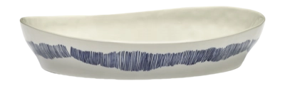 Serax Feast Tableware By Ottolenghi Serveerschaal White Blue S 30 x 29,5 x 6 cm