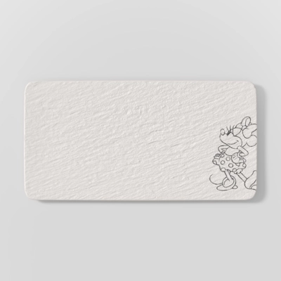 Villeroy & Boch Manufacture Rock Mickey Mouse Serveerschaal Blanc 35 x 18 cm