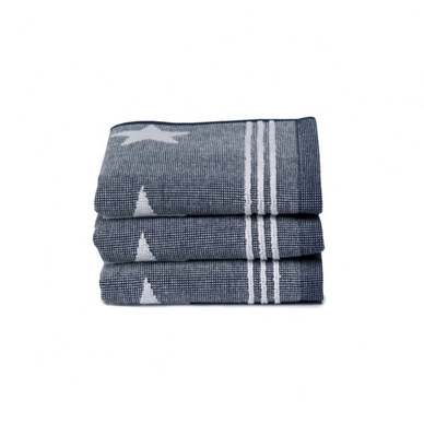 Seahorse Stardust Gastendoek Blue (set van 3)