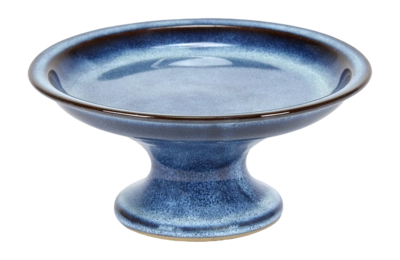 Serax Pure Tableware By Pascale Naessens Taartplateau Dark Blue S 16,5 x 16,5 x 7,5 cm