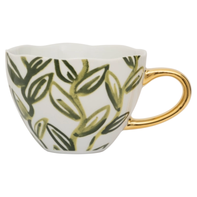 Urban Nature Culture Good Morning Cappuccino/Tea Leaves Thee- en Koffiekop Evergreen Sprig 350 ml