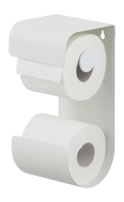 Sealskin Brix Toiletrolhouder Wit Dubbel Inclusief Wandrek Met Handdoekrek 35 cm