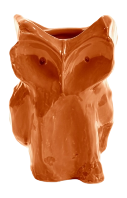 Serax After Midnight Vaas Orange Owl S 16,5 x 15,5 x 23 cm