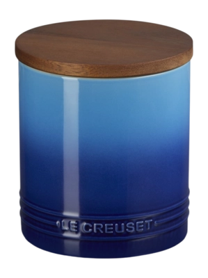 Voorraadpot Le Creuset Stoneware Signature met deksel Azure 14 cm (1100 ml)