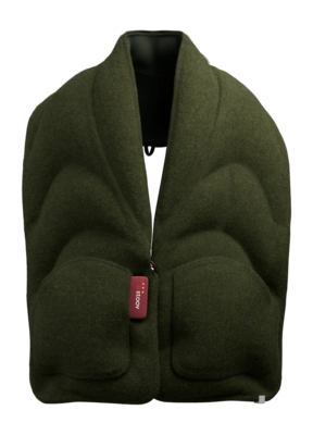 Stoov Kokoon XL³ Warmtesjaal Moss Green Original Melange Light & Core Flex